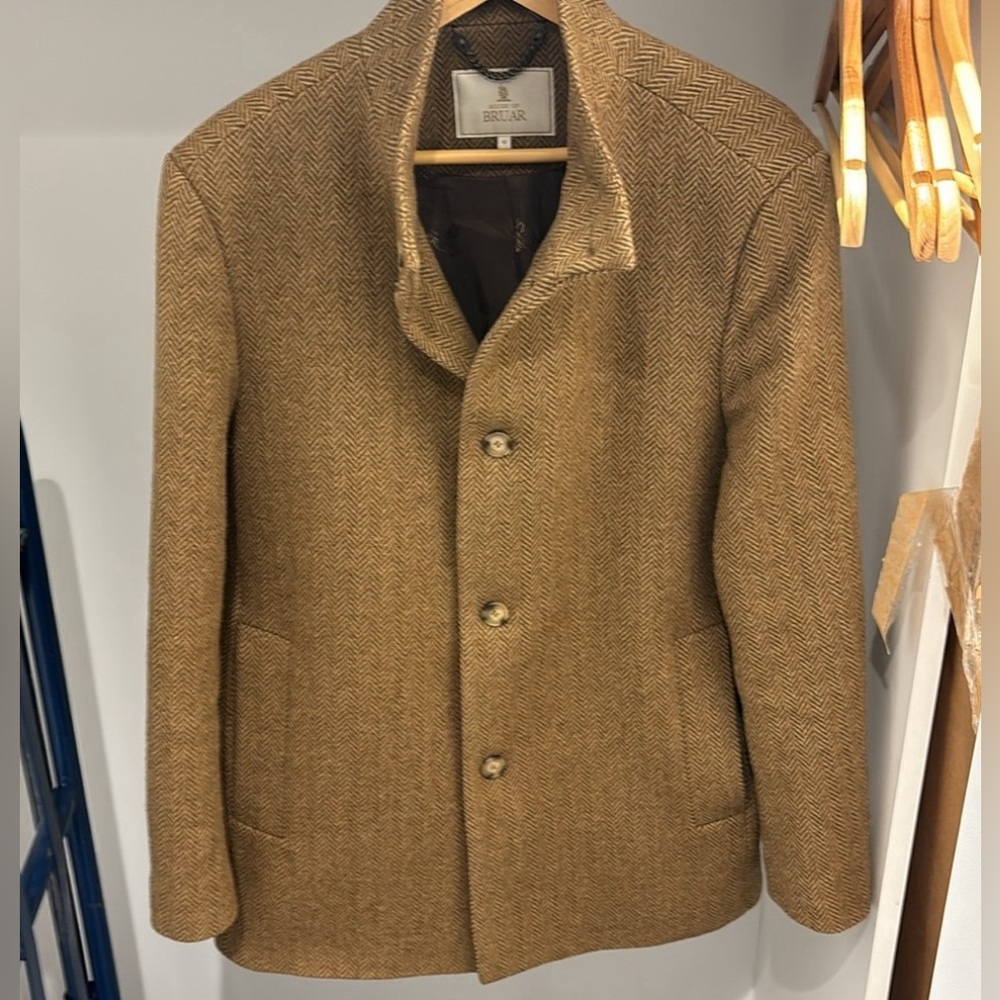 Men's Tweed Car Coat - Size M - House of Bruar
